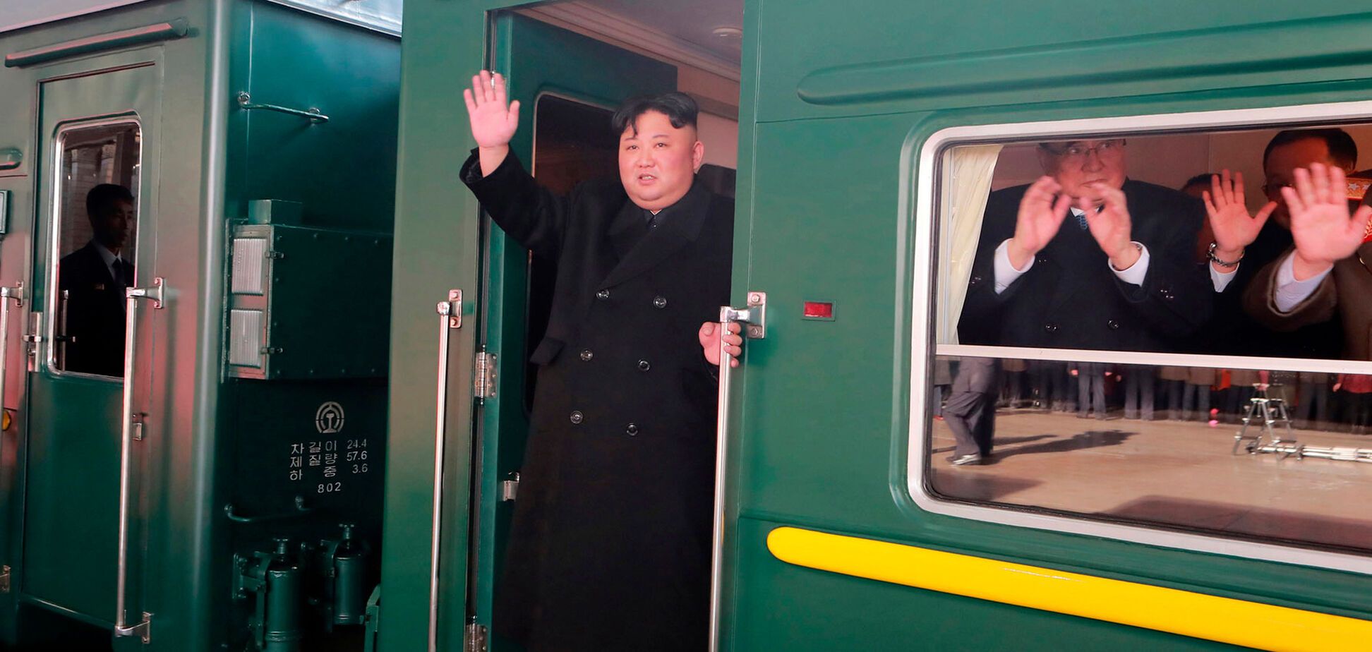 Ким Чен Ын в своем поезде