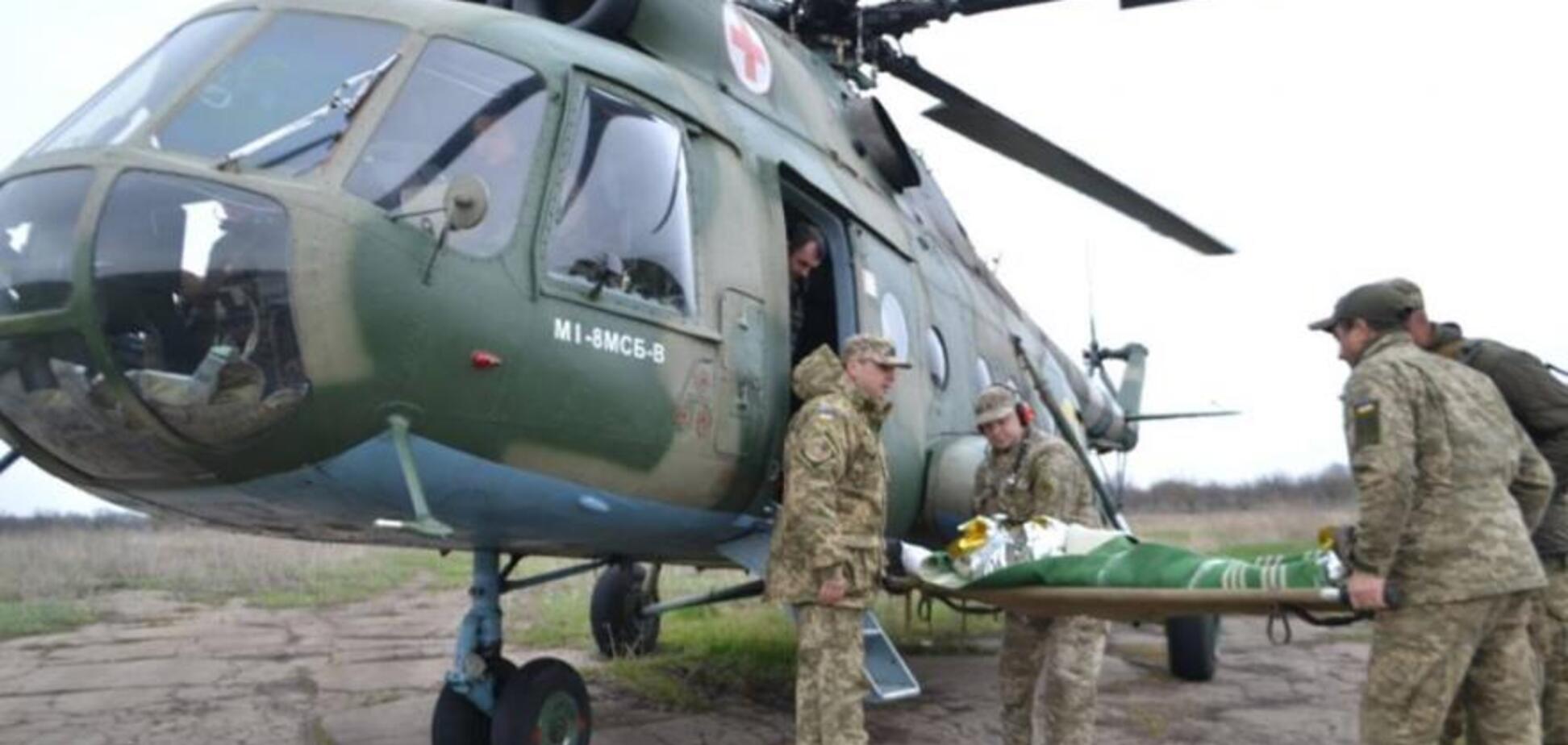 В Днепр срочно эвакуировали раненых бойцов из зоны ООС