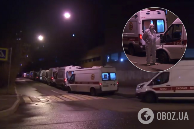 У Петербурзі до лікарні вишикувалася десятки "швидких": місто атакує COVID-19. Відео