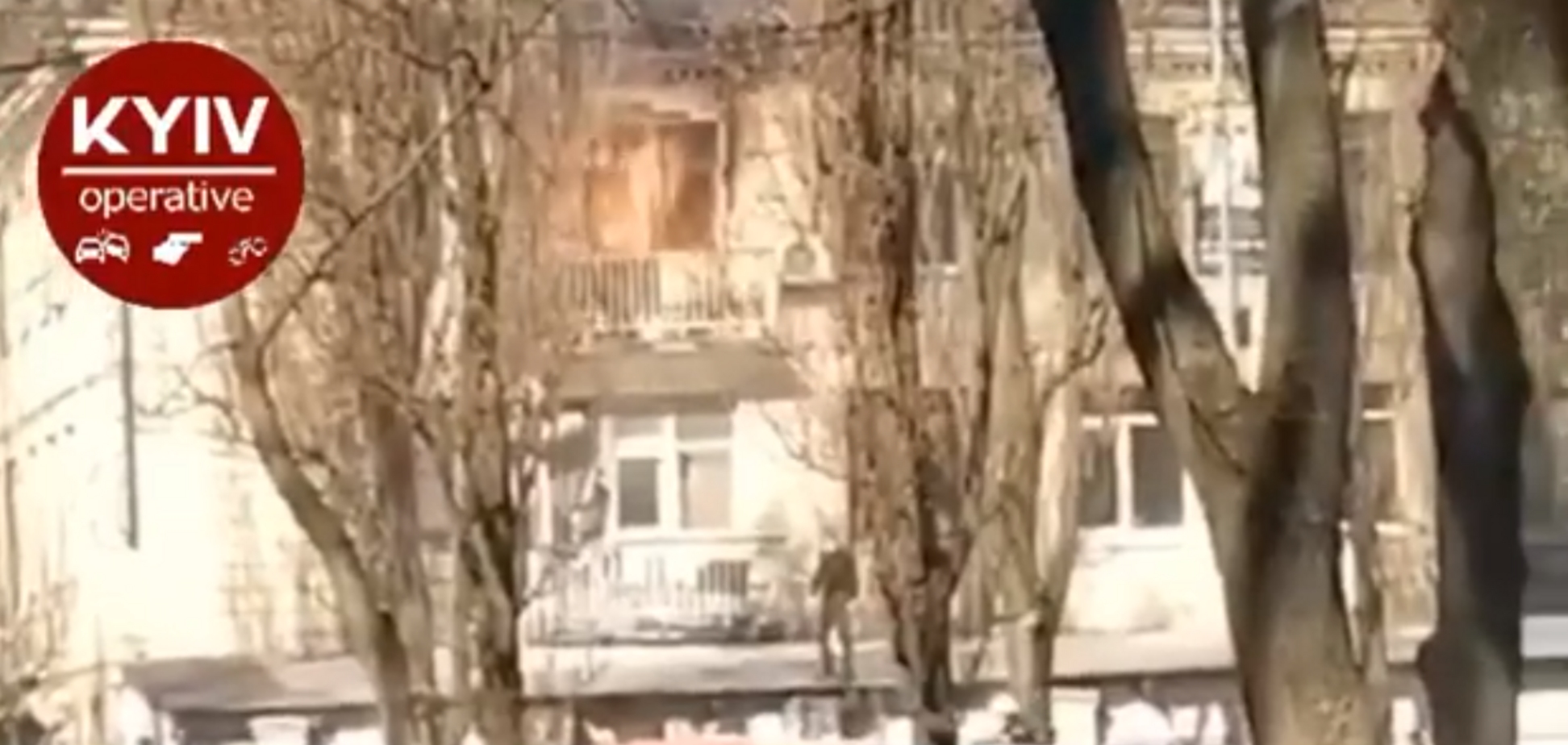 В Киеве вспыхнул масштабный пожар в офисе
