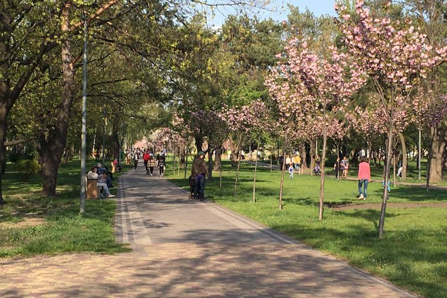 У Києві під час карантину масово кинулися в парки з дітьми. Фото і відео