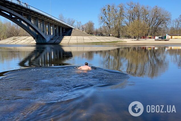 Киевлянин решил 'перехитрить' карантин и попал в Гидропарк вплавь