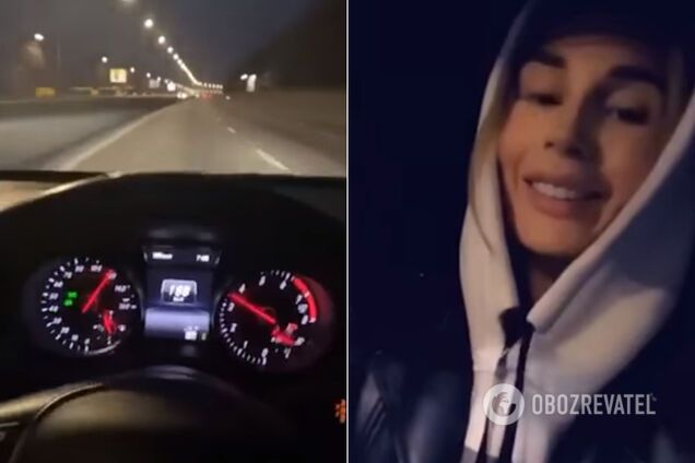 Гоняла пьяной 200 км/час: в Киеве полиция поймала "горе-водителя". Видео 18+
