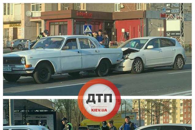 Удивительные последствия столкновения старой Волги с авто XXI века. Фото