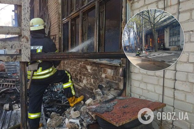 В Киеве вспыхнул масштабный пожар на складах