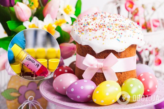 Посещение украинцами храмов на Пасху во время пандемии. Иллюстрация