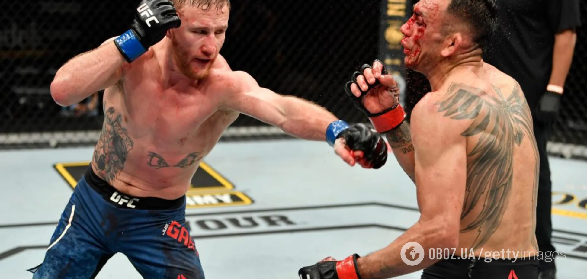Фергюсон госпіталізований після нокауту від Гетжі на UFC 249