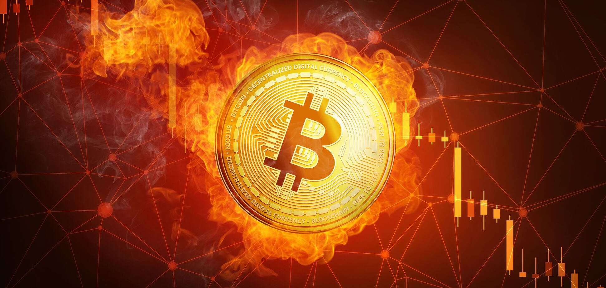 Курс биткоина упал ниже психологической отметки