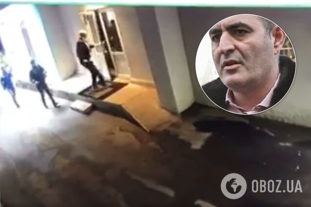 В Укравтодор с вооруженными людьми прорвался скандальный бизнесмен Амирханян