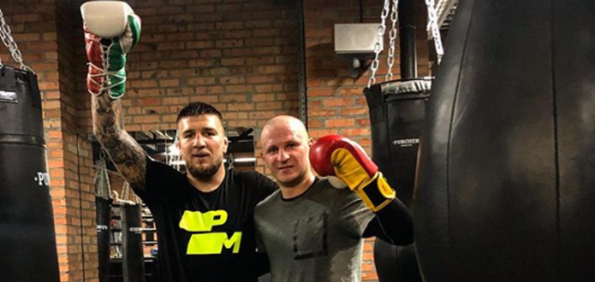 Украинский боец MMA Ярослав Амосов и Александр Алиев