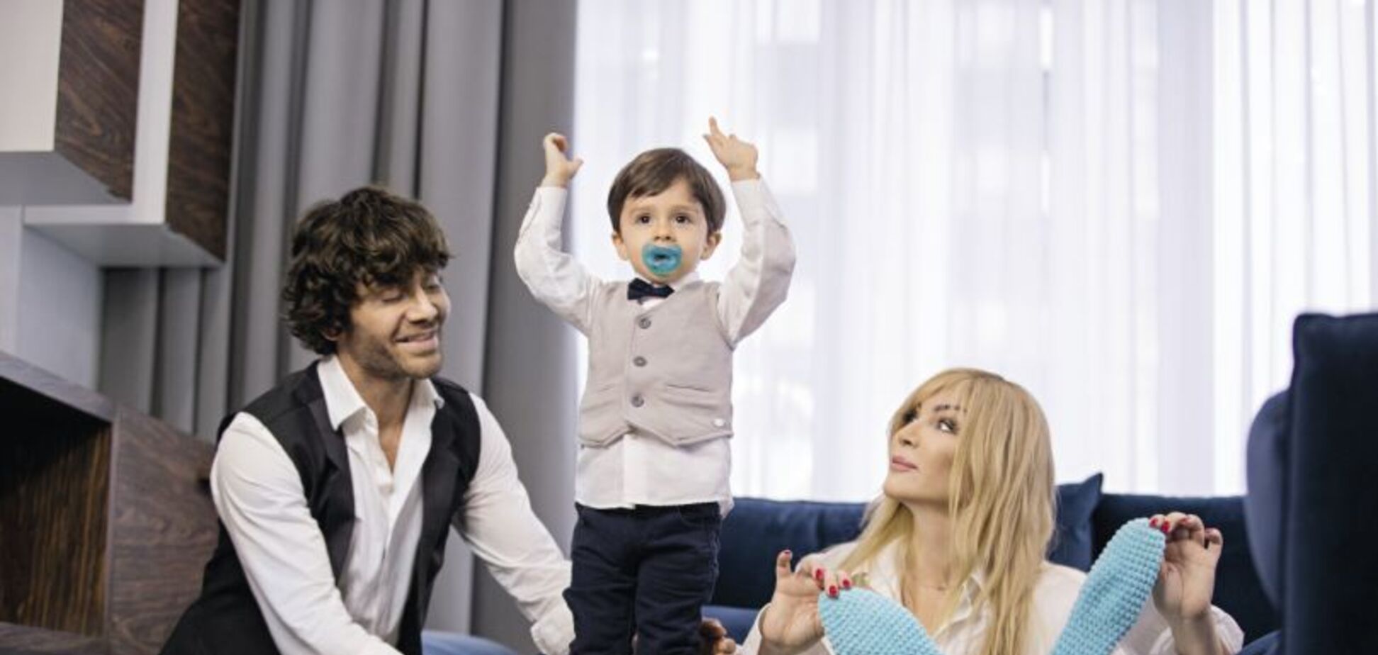 Ирина Билык с мужем и младшим сыном