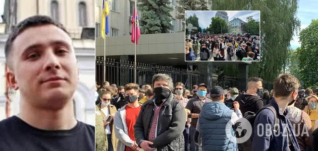 СБУ розкрила статус активіста Стерненка: під будівлею відбулася акція протесту