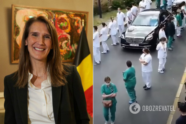 В Бельгии медики устроили премьеру 'коридор позора'. Видео