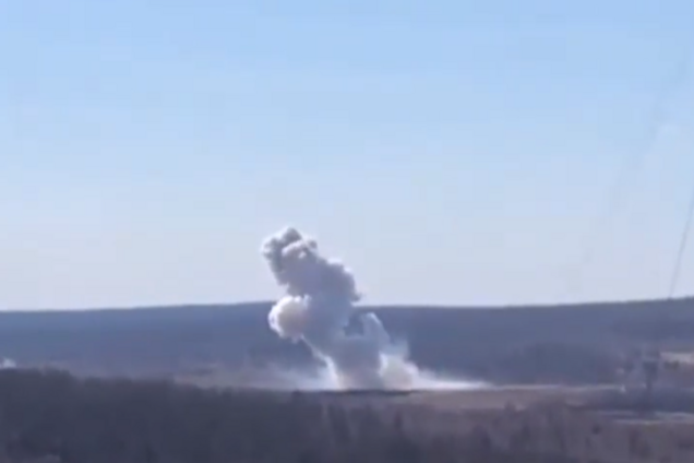 Вибух рідкісної бомби потрапив на відео