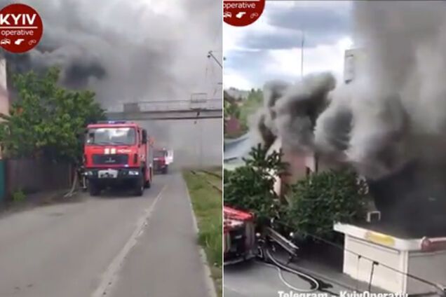 На Київщині спалахнув житловий будинок із дітьми всередині. Перше відео