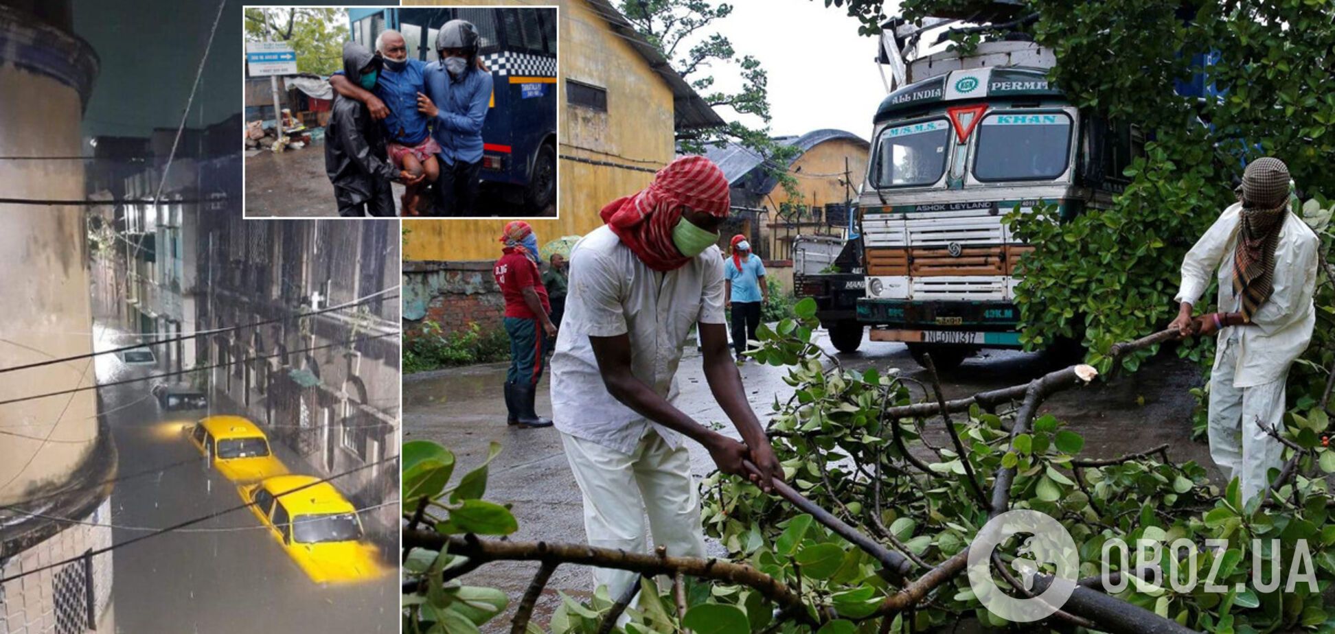 На Индию и Бангладеш обрушился смертоносный циклон: угрозу назвали опаснее COVID-19. Фото и видео