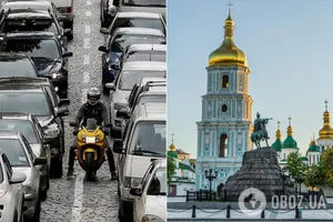 Київ у день відкриття метро скували масштабні затори. Ілюстрація