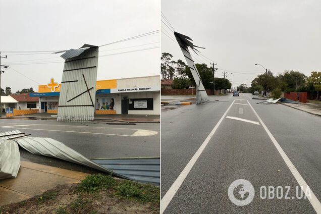 На Австралию обрушился мощный шторм: без света остались тысячи домов. Фото и видео