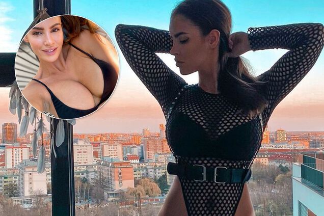 Знаменитая фитнес-модель Люсия Яворчекова оголила грудь, отпраздновав поход в горы