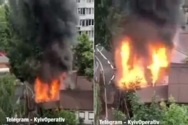 У ресторані Києва спалахнула масштабна пожежа