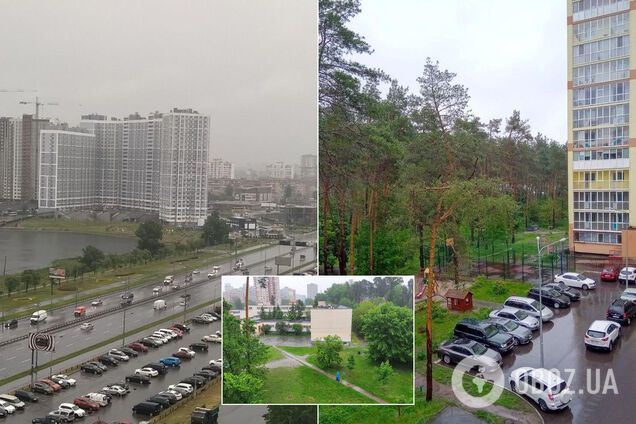 Київ пішов під воду через сильну зливу: машини попливли, місто тоне. Фото і відео