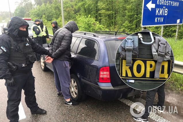 З'явилося відео затримання бандитського угруповання після перестрілки у Броварах