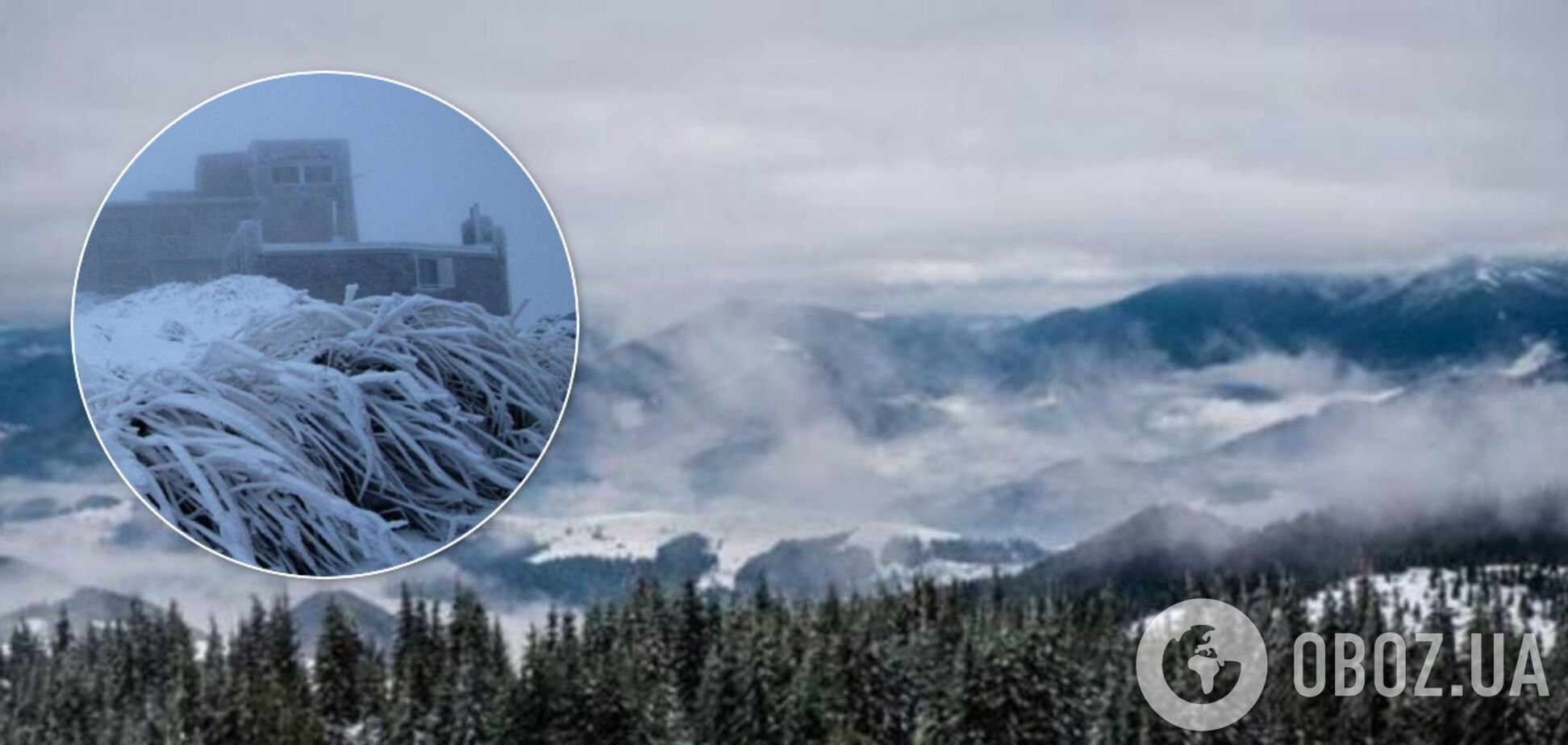 Літо? Не чули! У Карпатах випав сніг і вдарили заморозки. Фото