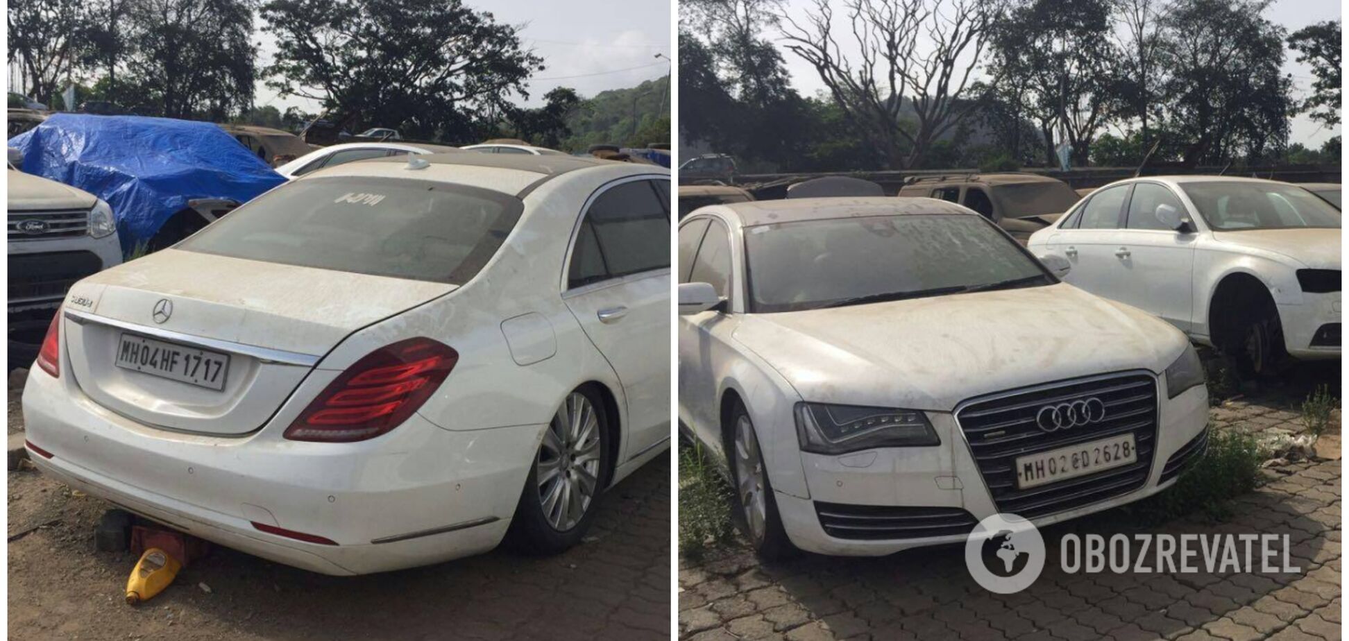 Почти новые Mercedes, BMW и Audi бросили пылиться на свалке