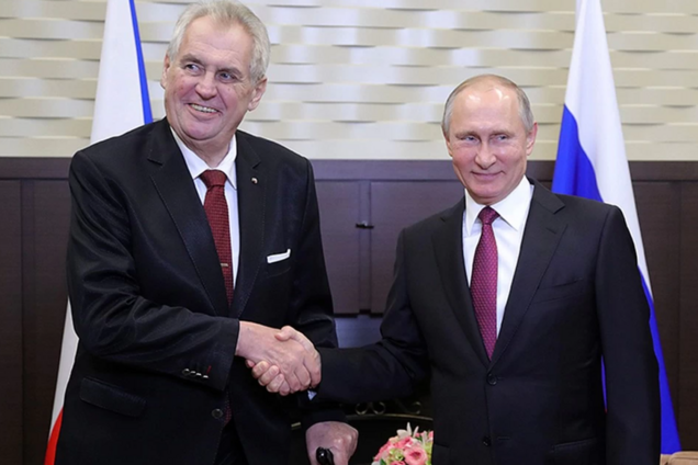 Президент Чехии встал на сторону Путина в деле о "россиянине с ядом"