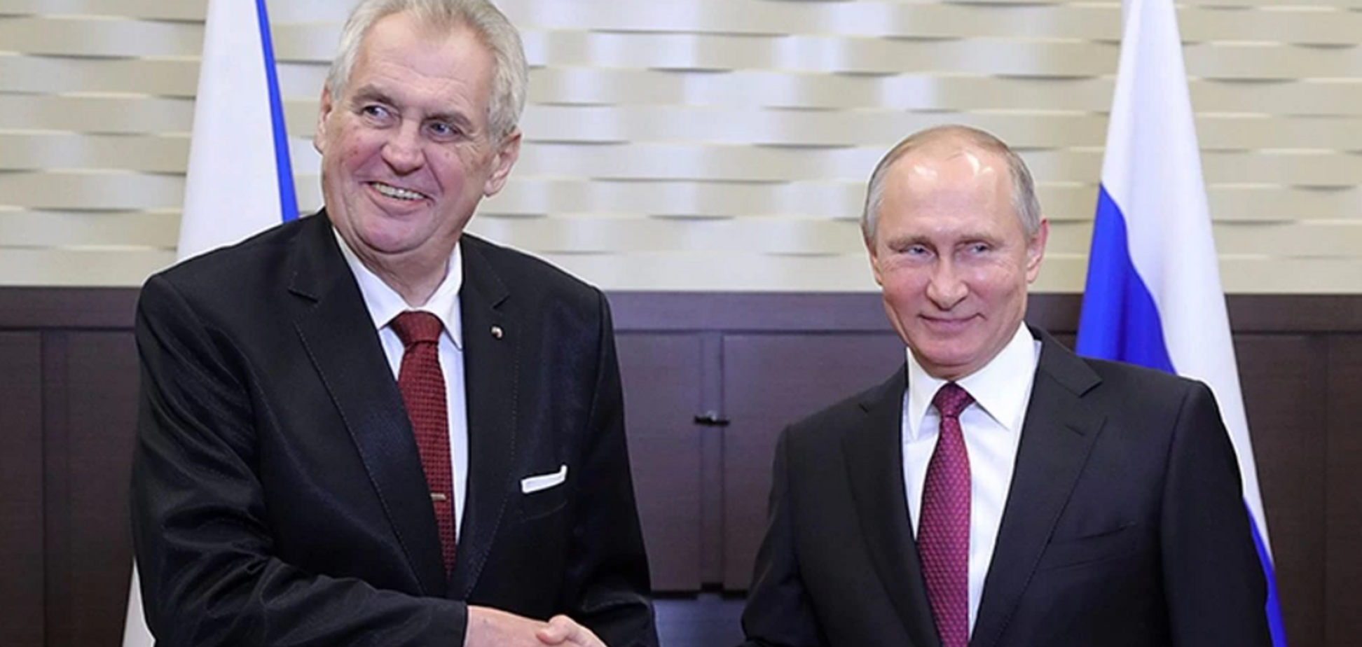 Президент Чехии встал на сторону Путина в деле о 'россиянине с ядом'