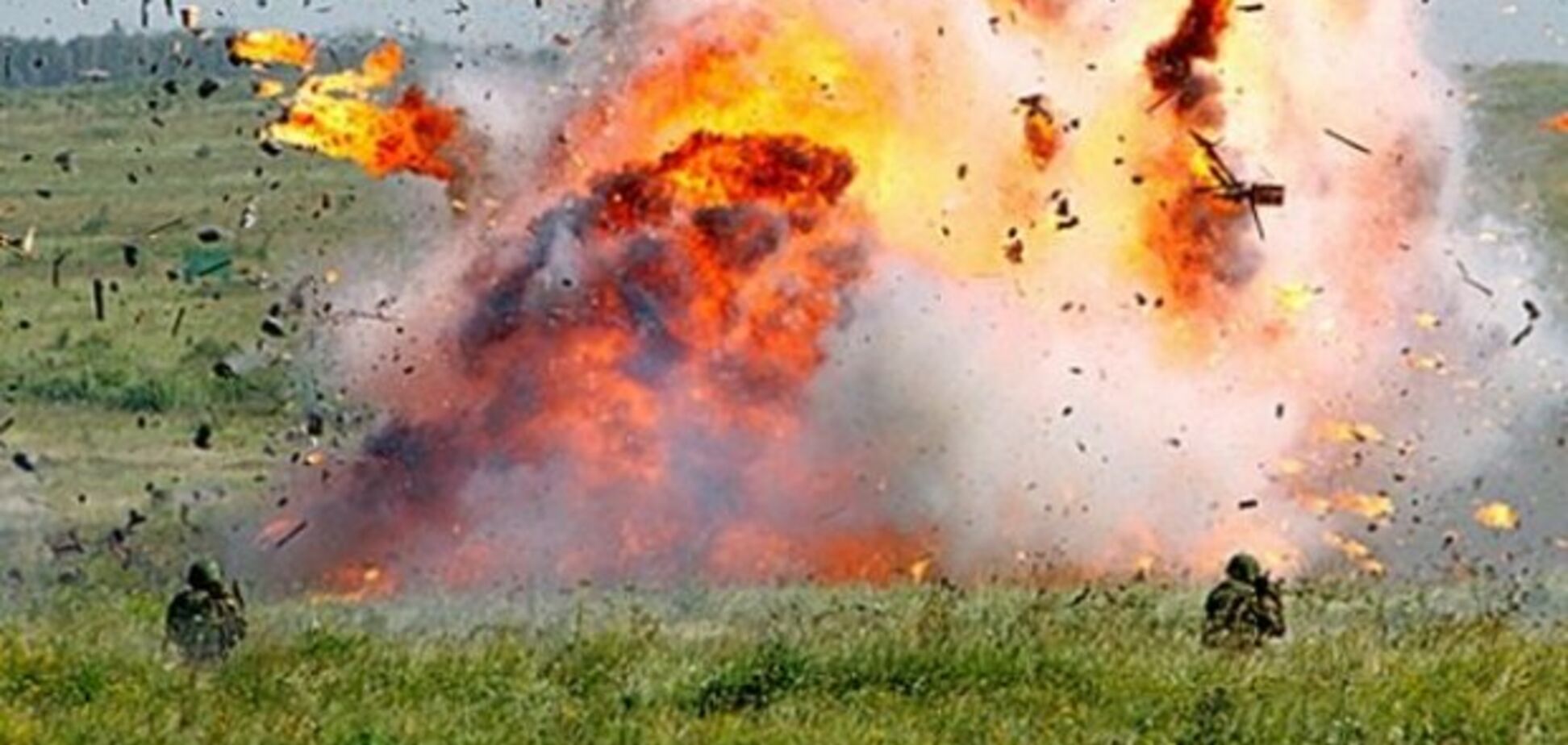 Взрыв миномета