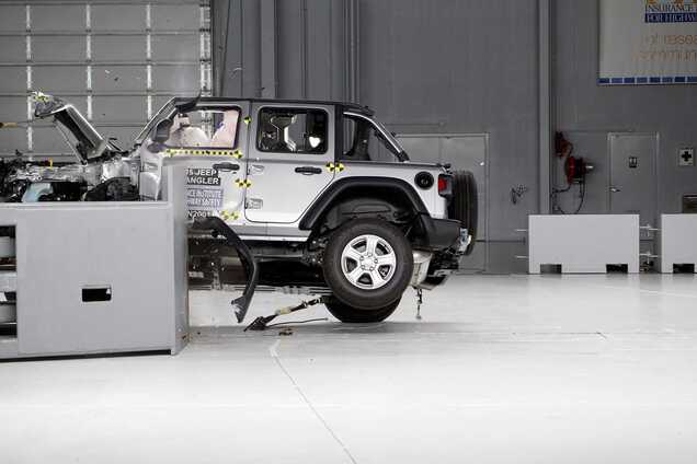 Новый Jeep Wrangler дважды перевернули на тестах