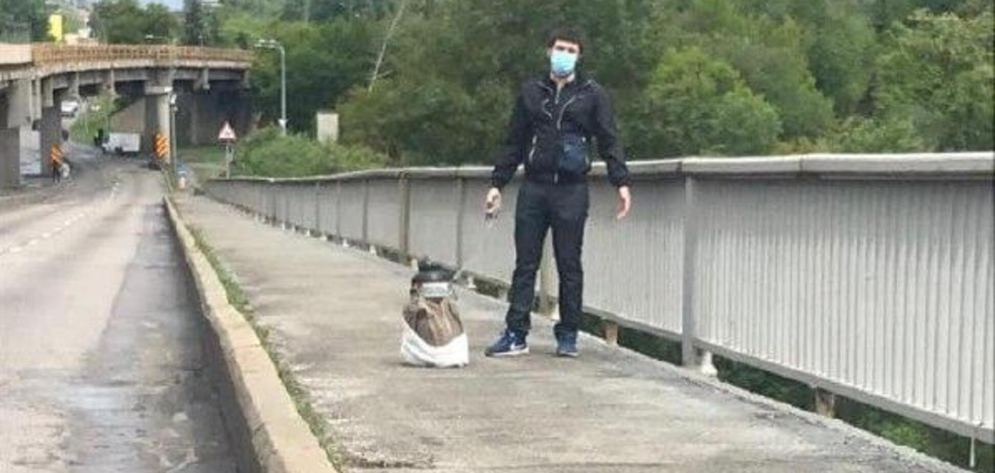 Загроза підривання мосту Метро в Києві