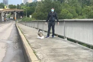 Угроза подрыва моста Метро в Киеве