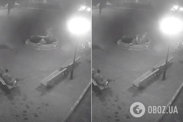 В Боярке вандалы 'добили' фонтан, месяц назад сломанный девушкой 'ради фото'