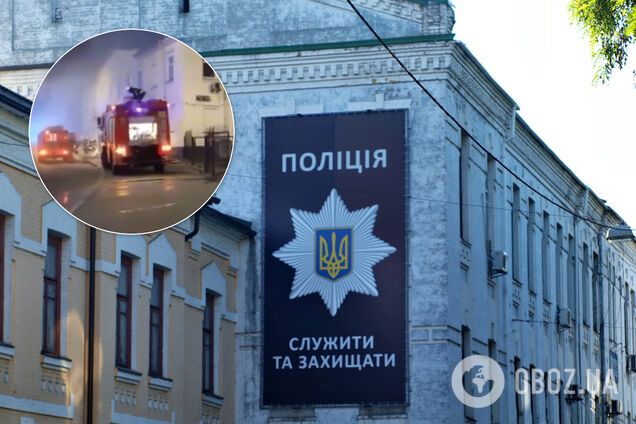 В Киеве чуть не сгорело здание ГСУ Нацполиции: под угрозой резонансные дела. Видео