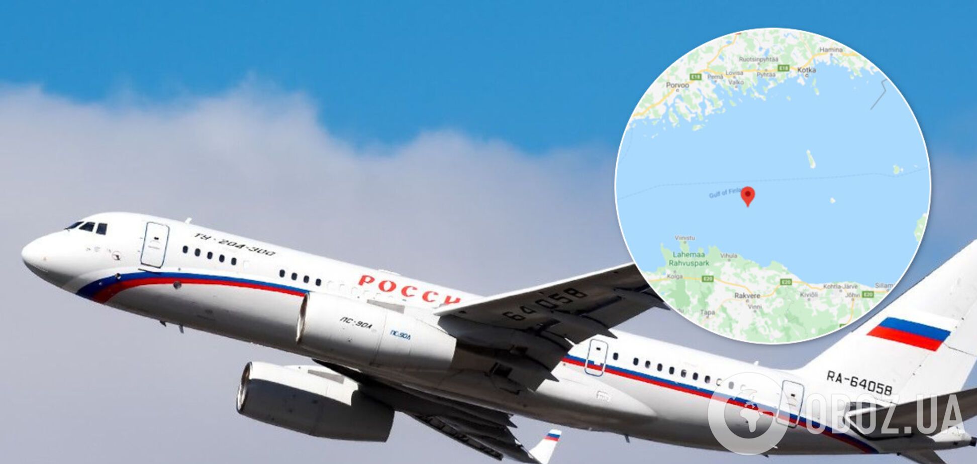 Самолет РФ прорвался через границу Эстонии