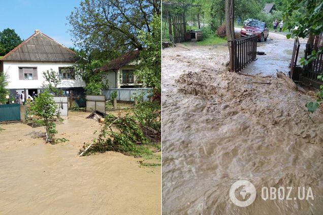 На Закарпатті негода потопила ціле село: пошкоджено десятки будинків. Фото й відео