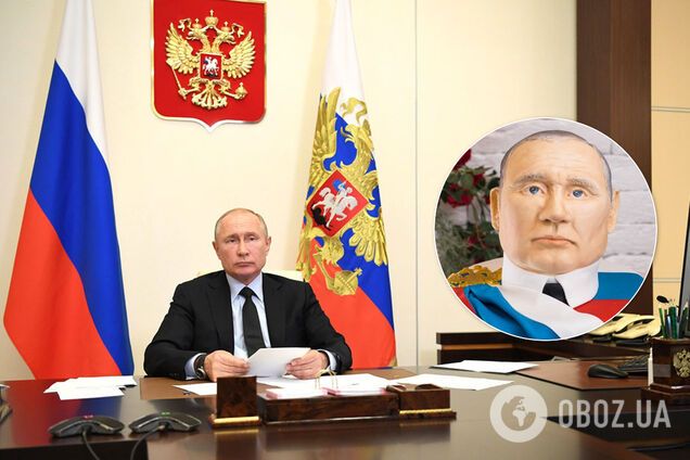 В России испекли торт с головой Путина