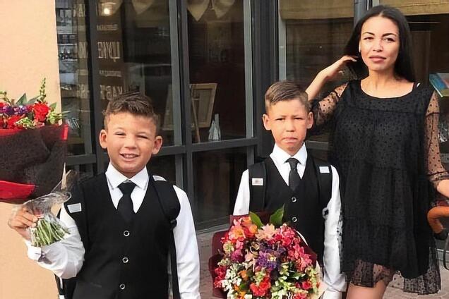 Сыновья и бывшая жена Сереги