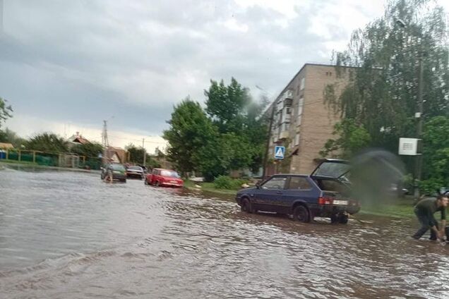 Ливень в Токмаке