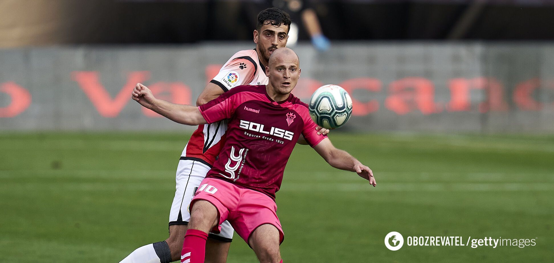 Роман Зозуля в матче против 'Райо Вальекано'