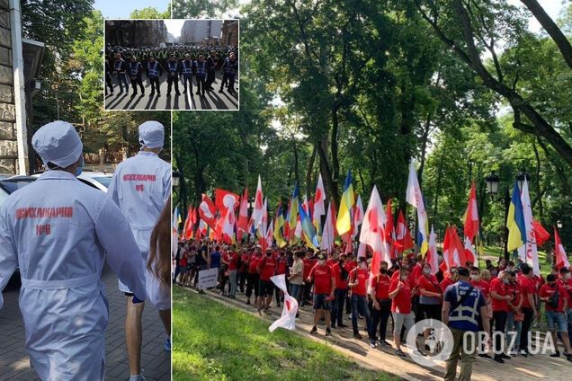 Під Офісом президента в Києві розгорнулися гучні акції протесту через партію Шарія. Фото й відео