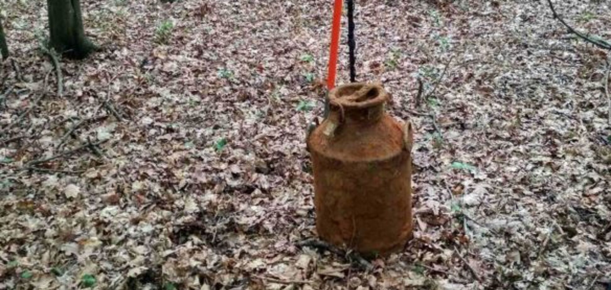 На Львівщині в лісі відкопали бідони з документами УПА