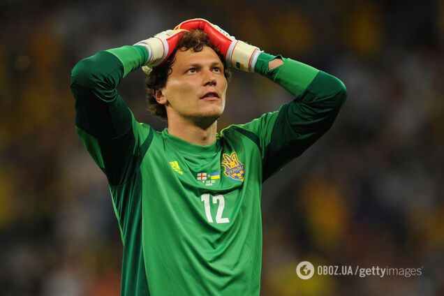 Андрей Пятов в матче против Англии на Евро-2012