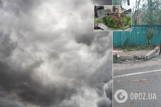 В Киевской области пронесся мощный ураган