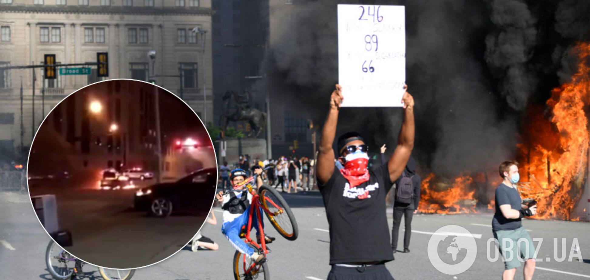 В США с новой силой разгорелись протесты: открыли огонь по полицейским. Видео