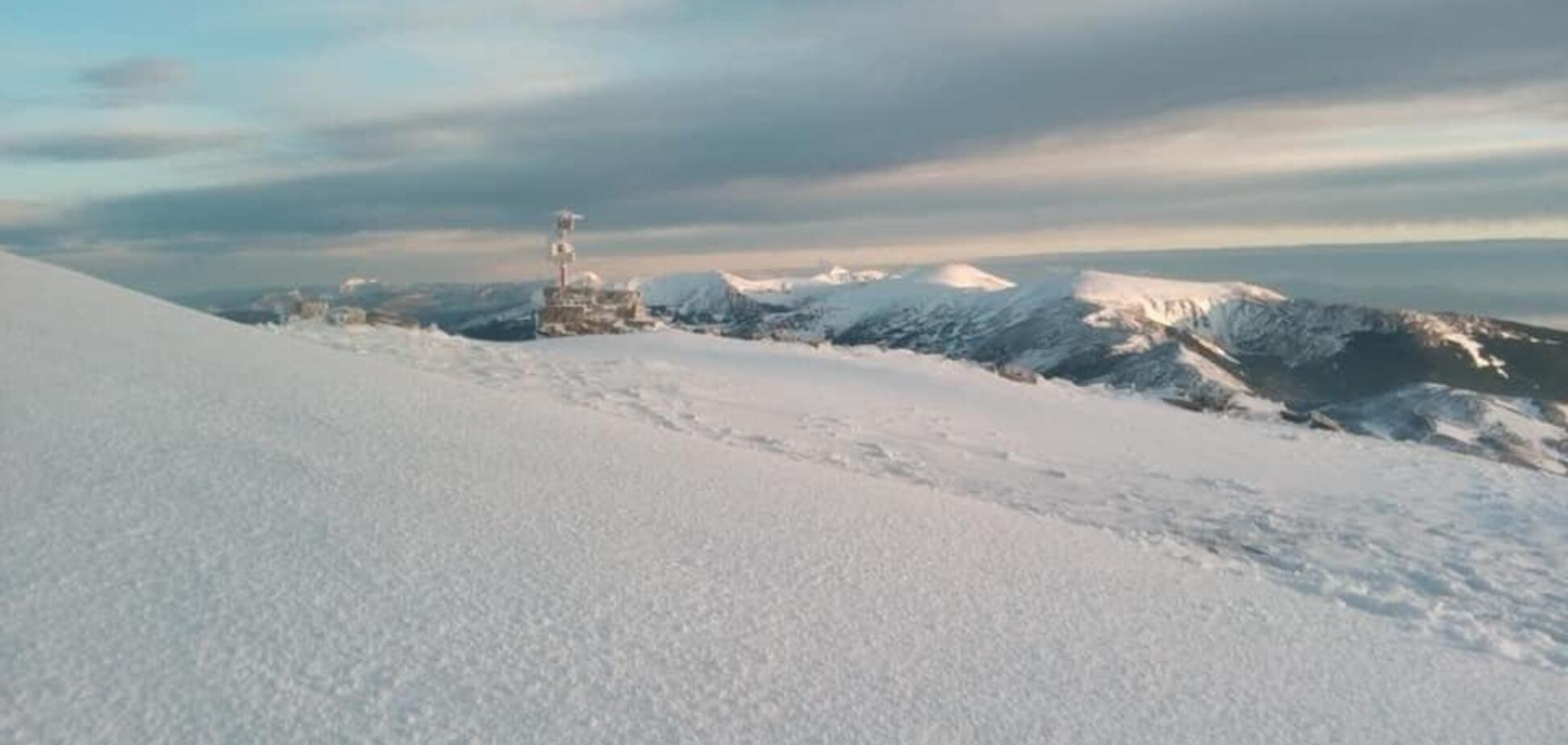 Сніг у Карпатах