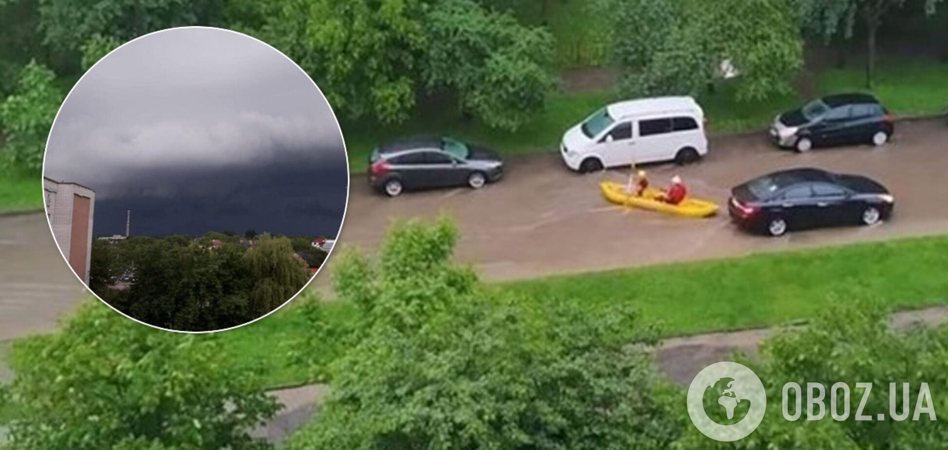 Львов подтопило после сильного ливня