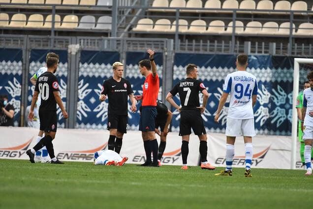 Николай Балакин в матче 'Заря' - 'Динамо'